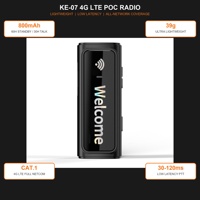 KENEARD KE-08 4G POC LTE Mini Clip on Walkie Talkie dengan Kartu SIM CAT1 Global Daya Keluaran 2W