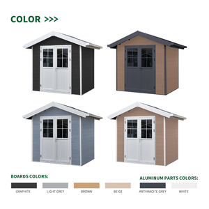 Armoire de rangement extérieure robuste pour abri de jardin WPC étanche pratique pour une utilisation à long terme - Product Image 5