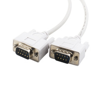 COM DB9 Y Cable divisor RS232 9 pines 1 hembra Ale a 2 macho COM Rs232 Serial Cable recto