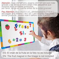 Mainan Edukasi Anak Magnet Alfabet Angka ABC Bahasa Spanyol dan Inggris untuk Papan Tulis, Alat Pengajaran di Kelas