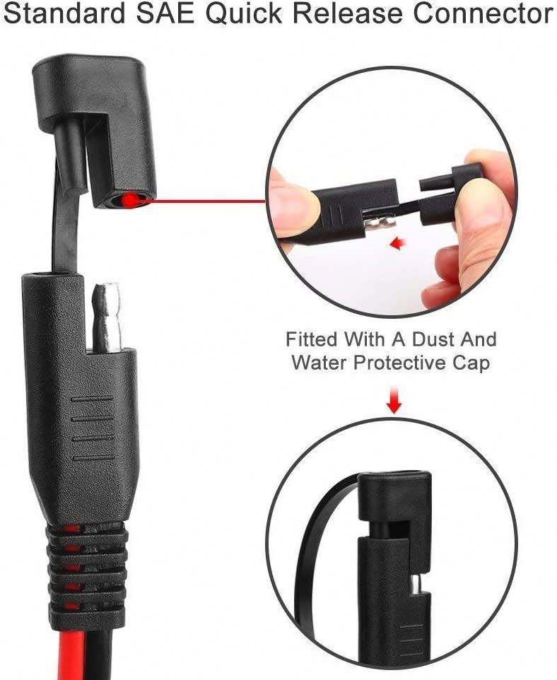 RUNCCI-YUN Connecteur SAE,Rallonge De Câble SAE,câble D'extension à Déconnexion