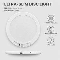 Lampe de nuit magnétique rechargeable en ABS avec capteur tactile LED, 3 températures de couleur pour la maison, la chambre à coucher, OEM