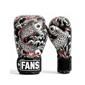 Gants <span class=keywords><strong>de</strong></span> <span class=keywords><strong>boxe</strong></span> Fanshi pour femmes et hommes, cuir premium, 14 oz, 16 oz, pour entraînement, fitness, gym, arts martiaux - Product Image 2