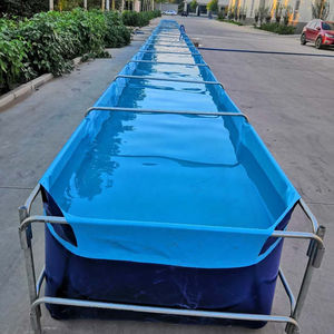 Pare-soleil résistant au froid bâche PVC épaissie durable facile à installer support de tuyau en acier réservoir d'étang à poissons carré - Product Image 1