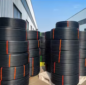 Tuyau industriel en PEHD de 6 pouces, tube en polyéthylène haute densité pour le drainage de l'eau, travaux d'ingénierie municipale - Product Image 3