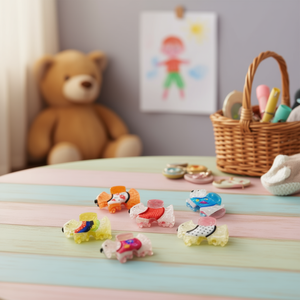 Pince à cheveux pour chiot West Highland White Terrier 7 cm avec attache pour vêtements - Product Image 2