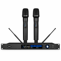 Système de microphone sans fil portable à double canal SPQ2-S, microphone sans fil UHF True Diversity pour spectacle sur scène