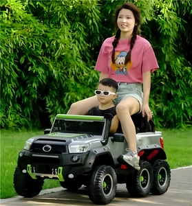 <span class=keywords><strong>Voiture</strong></span> électrique familiale à six roues pour enfants, grande taille, super résistante, peut être conduite par les enfants de 1 à 10 ans - Product Image 5