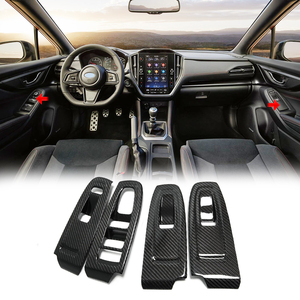 Cho SUBARU WRX <span class=keywords><strong>VB</strong></span> STI 2022 2023 2024 cửa sổ xe nâng chuyển đổi bảng điều khiển khung Bìa Sticker khô sợi Carbon Phụ Kiện Xe Hơi - Product Image 2