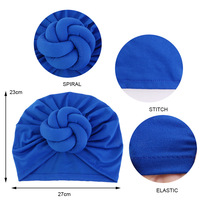 Nouvel Arrivage : Bandeau Turban et Bonnet Doux Style Européen-Américain pour Enfants, Motif Boule Unie, Idéal pour Fêtes, Multifonctionnel, Chaud et Confortable