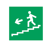 Escalier d'urgence gauche en PVC 200x200mm Fabriqué en Pologne