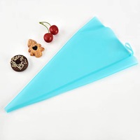 Bestseller 10/12/14/16/18 Zoll Blau Wieder verwendbare Silikonglasur-Spritz beutel Kuchen werkzeuge für Back zubehör aus strap azier fähigem Kunststoff