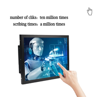 Panel Kontrol 15 inci layar sentuh sentuh resitif peraga Panel IP65 layar HDMI monitor panel dinding LCD
