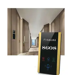 LED Backlight Multifunction Touch Door Bell System For Hotel Room Service Sign Doorbell Switch