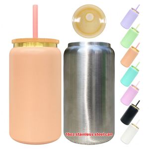 Latas de Cerveza de Metal Plateadas en Oro de 16 oz, Color Blanco/Negro/Crema, Latas de Acero Inoxidable para Sublimación y Grabado Láser, Disponibles en Almacén de EE. UU. - Product Image 3