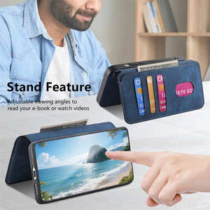 Funda de Lujo <span class=keywords><strong>para</strong></span> Teléfono Samsung S26 Ultra, Cartera de Cuero PU con RFID, Funda Magnética Desmontable 2 en 1 <span class=keywords><strong>para</strong></span> <span class=keywords><strong>Galaxy</strong></span> S24 FE S25 Ultra - Product Image 5