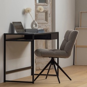 Silla de comedor de diseño moderno con patas de metal con respaldo de asiento suave para el hogar, oficina, hotel o apartamento, Bar en casa, sala de estar - Product Image 6