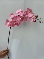 Haute qualité luxe Latex papillon orchidée fleurs en soie artificielle pour mariage noël remise des diplômes fête des mères décor à la maison