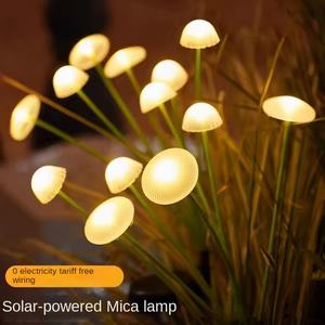 Lámpara solar impermeable para jardín con forma de hongo, lámpara de exterior para patio, pasillo, césped, lámpara decorativa de ambiente para paisajismo - Product Image 5