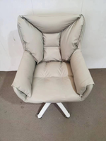 Chaise de dortoir ergonomique pour étudiants en tissu confortable avec design minimaliste pivotant à hauteur réglable pour équipement de jeu