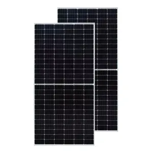 Suzhou 500W太陽光発電パネルトップコンタイプ、ガラスフロントカバー付きOEMパワーソーラーパネル182mmx182mmセルサイズ