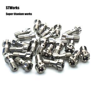 Offre Spéciale gr5 simple <span class=keywords><strong>Banjo</strong></span> titane boulon M10 x 1.0/M10*1.25 titane probolt course moto pièces cnc pièces - Product Image 2
