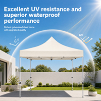 Tente extérieure pliable 3x3 pieds, imperméable, coupe-vent, protection solaire, durable, en PVC monocouche, pour expositions et salons professionnels, grands événements