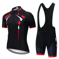Vêtements de cyclisme personnalisés avec nom d'équipe Vêtements de vélo pour hommes Vêtements de vélo respirants anti-UV Ensembles de maillots de cyclisme à manches courtes
