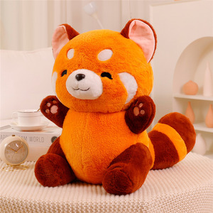 Muñeco de peluche de <span class=keywords><strong>mapache</strong></span> sentado nuevo al por mayor, muñeco de regalo de cumpleaños supersuave para niños con malla de forro transfronterizo - Product Image 6