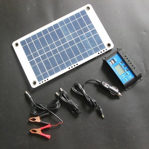 มาซูโยชิ มิตสึ 8.5W 12V เครื่องชาร์จแผงโซลาร์เซลล์แบบโมโนคริสตัลไลน์พร้อมคลิปและอะแดปเตอร์ในรถยนต์สำหรับใช้กลางแจ้ง - Product Image 5