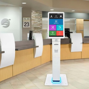 Floor-standing 23.6'' Curved Touch Display Payment Kiosk With Qr Scanner <b>Receipt</b> <b>Printer</b> Nfc Card Reader Queue System Kiosk - Product Image 3