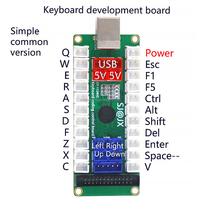 Placa Codificadora de Teclado USB con Cable, Placa de Control de Botones de Arcade de Retardo Cero, Hecha de Plástico para Conexión a TV Box