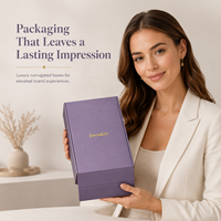 Boîte personnalisée pour vêtements de détente, vêtements de sport, chapeaux, cadeaux, emballage en carton à marque privée, boîte d'expédition en carton ondulé kraft violet