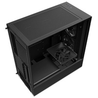 Étui pour ordinateur de jeu H5 ELITE, tour moyenne RGB noir, étui pour PC de jeu