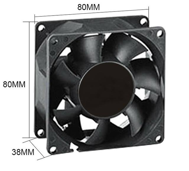 air Ventilation Fan Dc Fan 80x80x38mm DC 12V/ 24V /48V 8038mm DC Brushless Industrial Axial Cooling Fan