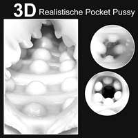 Automatische und manuelle künstliche Vagina mit 5 Saugmodi – Masturbationsbecher und Saugmaschine für Männer