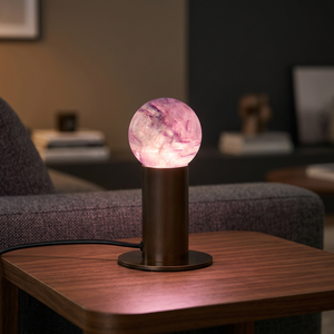 โคมไฟคริสตัลทรงโดมสไตล์นอร์ดิกมินิมอล ควบคุมการหรี่แสงด้วยระบบสัมผัส LED Wi-Fi ขั้วหลอด E26 AC ไฟอ่านหนังสือข้างเตียง แสงวอร์มไวท์ ตกแต่งสวยงาม - Product Image 2