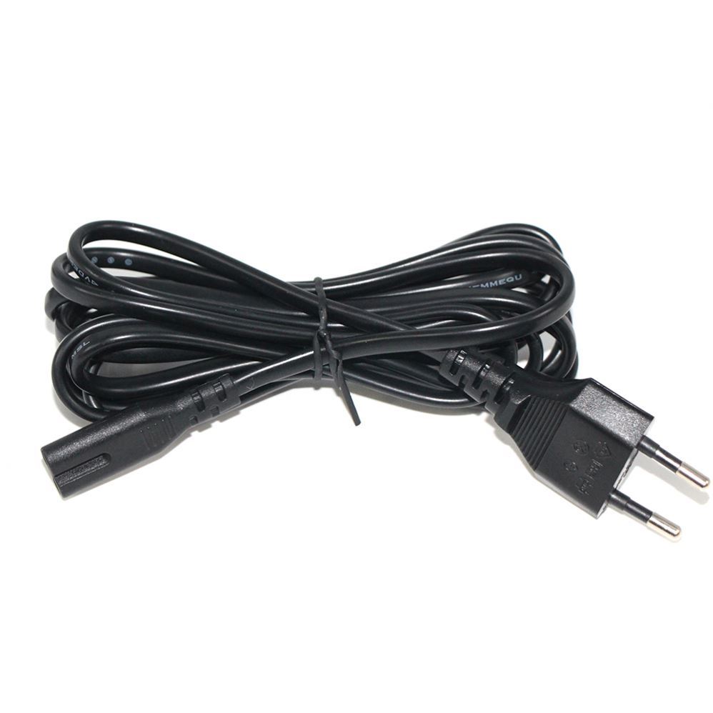 2 Pin Iec C7 Cable de extensión de Cable de alambre eléctrico fabricante Eu 2 puntas Cable de alimentación de CA