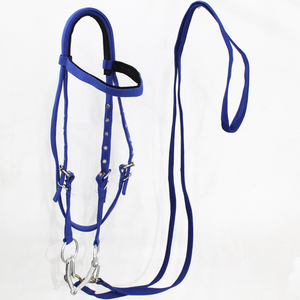 Horshi en stock Caballo Ecuestre Ajustable Nylon Caballo Brida Cabestro, Negro. Rojo. Azul. renis - Product Image 6