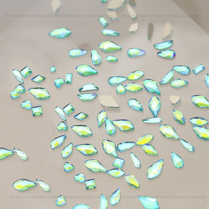 Accessoires dentaires en diamant bleu paon irrégulier, formes mixtes goutte d'eau et marquise, 2-7mm, version export Z84 - Product Image 1