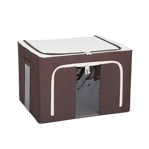 Finishing division bin environmental water-proof Oxford cloth folding six steel bold move clothes quilt box