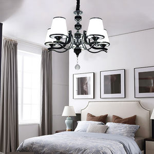 G-lights lusso nero corpo lampada <span class=keywords><strong>paralume</strong></span> in vetro <span class=keywords><strong>bianco</strong></span> soggiorno interno camera da letto lampadari a soffitto a LED - Product Image 4