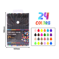Stylo feutre FOSKA 0.4 mm à encre pigmentée colorée et imperméable pour artistes, croquis, manga, aquarelle, calligraphie et traçage de détails