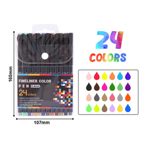 Stylo feutre FOSKA 0.4 mm à encre pigmentée colorée et imperméable pour artistes, croquis, <span class=keywords><strong>manga</strong></span>, aquarelle, calligraphie et traçage de détails - Product Image 2