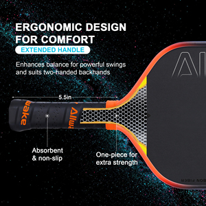 ALLWAKE 3k Yelloworange Gradient Carbon Fiber <strong>Pickleball</strong> Paddle 16mm <strong>for</strong> Outdoor Indoor Play Cheap Price <strong>Pickleball</strong> Paddle <strong>Balls</strong> - Product Image 5
