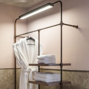 Vintage Hoteles Suites Alquiler <span class=keywords><strong>Casa</strong></span> <span class=keywords><strong>Boutique</strong></span> Muebles Latón Estantería Hardware Minimalista Apartamento Armario Rieles Perchas - Product Image 2