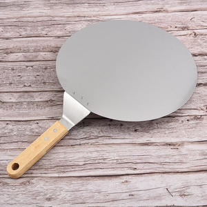 12 pollici 10 pollici grande spatola per <span class=keywords><strong>Pizza</strong></span> strumento di cottura manico in legno in acciaio inossidabile buccia per <span class=keywords><strong>Pizza</strong></span> torta pala per <span class=keywords><strong>Pizza</strong></span> in scatola pala per <span class=keywords><strong>Pizza</strong></span> - Product Image 6