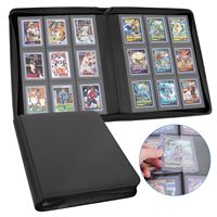 Classeur de cartes à collectionner personnalisé, porte-cartes à collectionner portable en cuir PU, collection de cartes à charger par le haut, album de cartes à collectionner