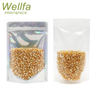 Sac De Plastico OEM 500g Sacs D'emballage Alimentaire Farine De Blé Avoine Doypack Avec Fermeture Éclair/Fenêtre