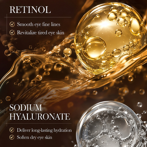 Suero Reafirmante para Ojos OEM/ODM, Marca Privada, Retinol y Ácido Hialurónico para Ojos Sensibles, Esencia Hidratante, Fabricante con Suministro al por Mayor - Product Image 5
